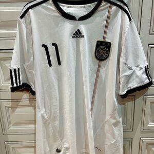 Klose #11 German national team Adidas Men's White Soccer Jersey XL